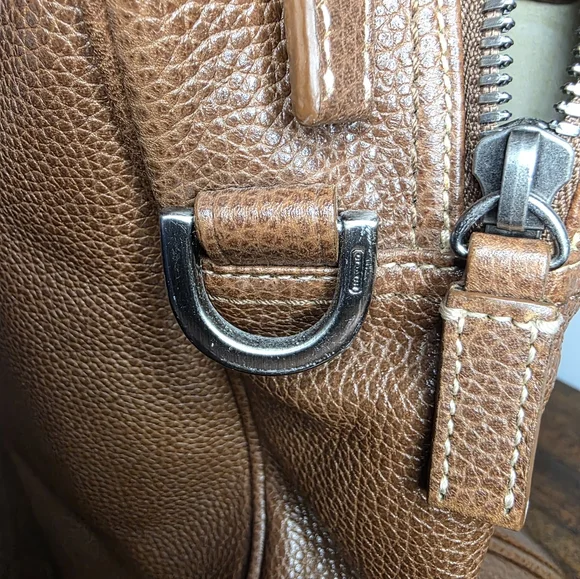 Coach Men's brown leather computer/ messenger bag No F04S-5153